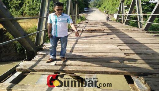 Jembatan Padang Toreh Sangat Mengkuatirkan