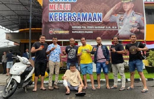 Todong dan Rampas Motor Pelajar di Padang, Begal Ini Dilumpuhkan Polisi