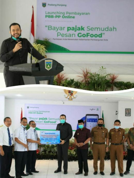 Perdana di Sumbar, Padang Panjang Launching PBB-PP Online, Bayar Pajak Semudah Pesan GoFood