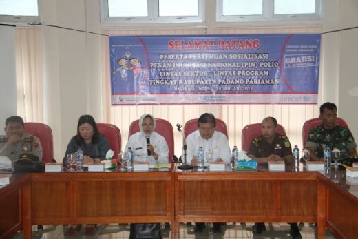 Padang Pariaman Ditunjuk Sebagai Lokasi PIN Polio Tingkat Nasional