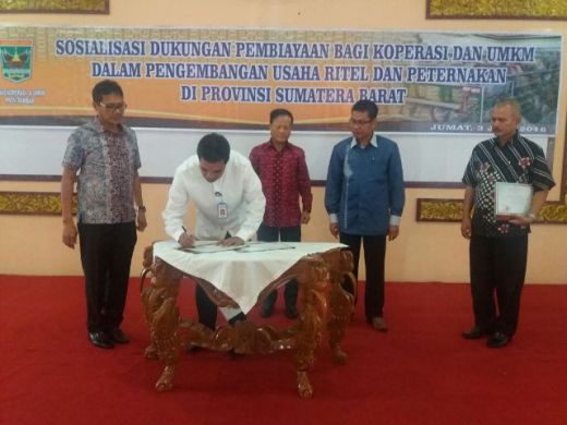 Kembangkan UMKM, LPDB-KUMKM Kerjasama dengan PT Grafika dan Bank Nagari Sumatera Barat