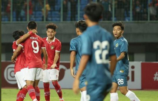 Babak Pertama, Timnas U19 Indonesia Unggul 6-0 Atas Brunei