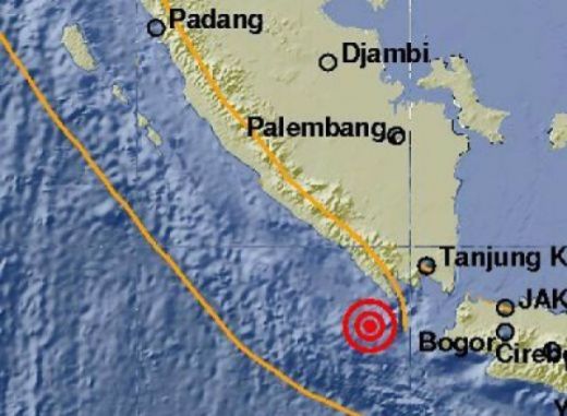 Kabupaten Tanggamus Lampung Digoyang Gempa 5,3 SR