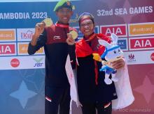 Agus Prayogo dan Odekta Kawinkan Emas Marathon