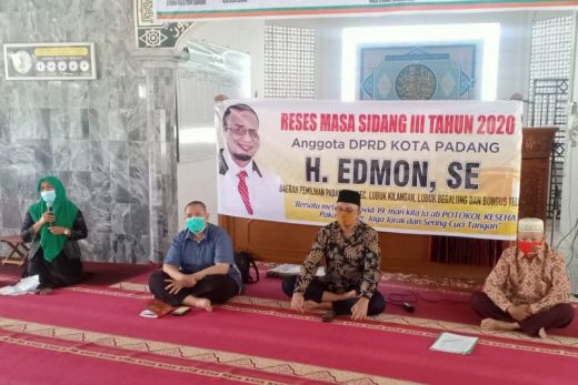 Anggota DPRD Padang Jadikan Reses Sebagai Arena Sosialisasi COVID-19