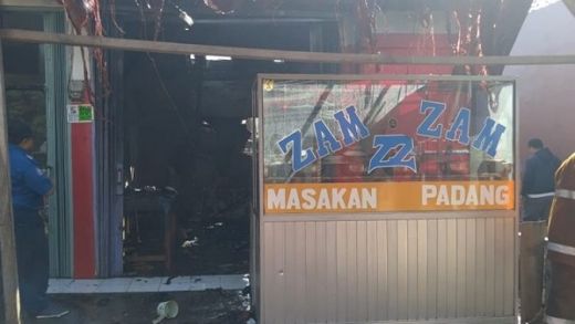 Gara-gara Tabung Gas Bocor, Rumah Makan Padang di Bogor Ludes Terbakar