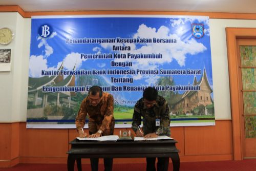 Pemko Payakumbuh Jalin Kerjasama dengan Bank Indonesia