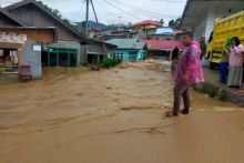Banjir Landa Nagari Air Dingin Solok, Puluhan Rumah Terendam
