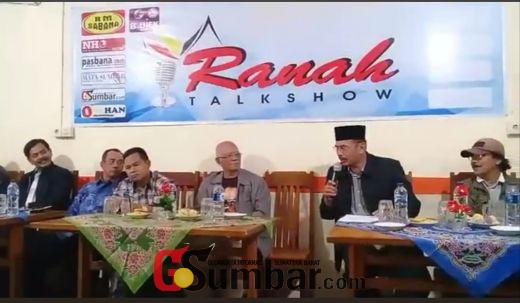 Ranah Talk Show Gelar Diskusi Publik Daerah Otonomi Baru Agam (DOB) di Bukittinggi