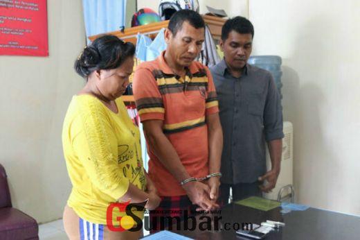 Onde Mandeh! Diduga Simpan Sabu, Pasangan Suami Istri di Dharmasraya Ditangkap Polisi