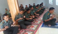 Prajurit Kodim 0312/Padang Lakukan Doa Bersama Untuk Keberhasilan Ton Tangkas Kodam I/Bukit Barisan