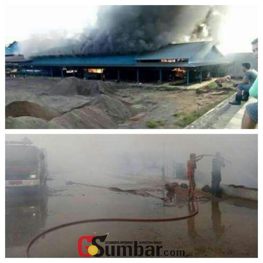 Pabrik Pengolahan Sawit di Koto Baru Dharmasraya Ini Terbakar, Ribuan Tandan Buah Segar Ludes Dilalap Api