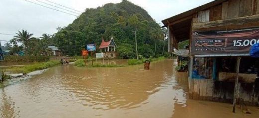 6 Kecamatan di Limapuluh Kota Terendam Banjir, Puluhan KK Mengungsi