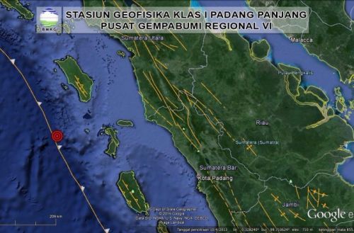 Gempa 4,8 SR Kembali Menggoyang Kepulauan Nias