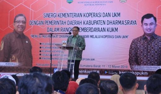 Menteri Koperasi dan UKM Puji Kemajuan Pembangunan di Kabupaten Dharmasraya