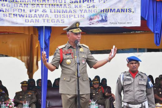 Sat Pol PP dan Satlinmas Peringati Hari Jadi, Walikota Padang: Tegakan Perda Harus Humanis, Tegas dan Berwibawa!
