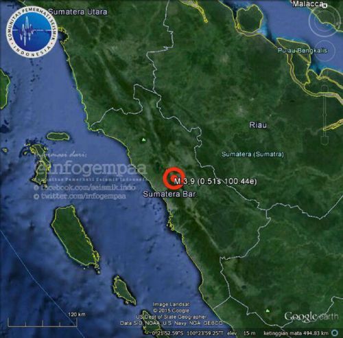 Padang Panjang Digoyang Gempa 3,9 SR