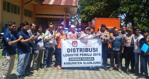 KPU Sijunjung Tuntas Distribusikan Logistik Pemilu