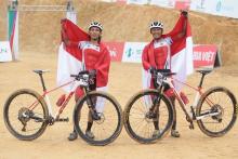 Pesepeda Indonesia Fanani dan Ihza Bawa Pulang Emas dan Perak nomor MTB-XCO putra
