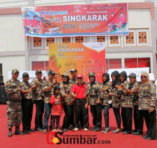 FKPPI Dharmasraya Terpanggil Sukseskan Tour de Singkarak Etape 7