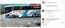 Bus Pariwisata Rem Blong di Sitinjau Lauik, Netizen : Kernek Serasa Syuting Film
