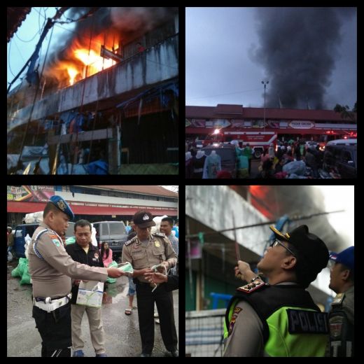 Kobaran Api Selama 7 Jam Ini Hanguskan Ratusan Petak Toko dan Kios di Pasar Aur Kuning Bukittinggi