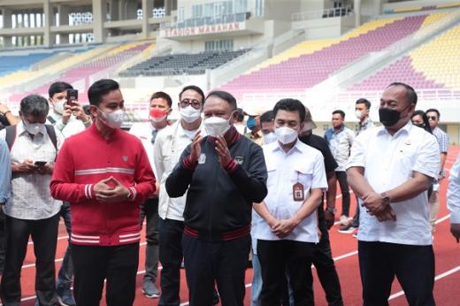 Menpora Amali Didampingi Gibran Cek Kesiapan Venue ASEAN Para Games 2022 Solo