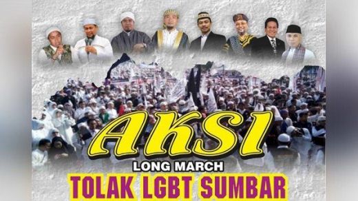 Aksi Tolak LGBT, Ribuan Warga Padang Long March Sepanjang 2 Km