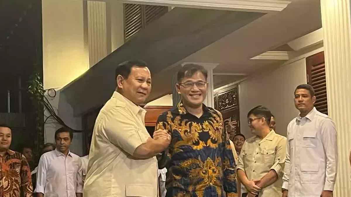 Prabowo Subianto Terima Kunjungan Politisi PDIP Budiman Sudjatmiko