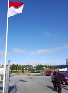 Bukti Nasionalisme, Di Hari Kemerdekaan RI ke-71, Walikota Padang Hormat Bendera di Trondheim