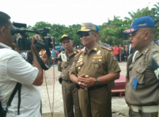 Tim Cendrawasih Amankan Fasilitas Umum dari PKL Bandel di Kota Padang
