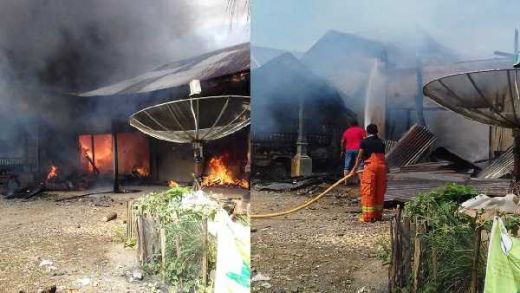 Dua Unit Rumah Permanen di Dharmasraya Terbakar, Kerugian Ditaksir Ratusan Juta