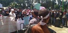 Minta Pemekaran Nagari Dipercepat, Ratusan Warga Jorong Tinggam Demo di DPRD Pasbar
