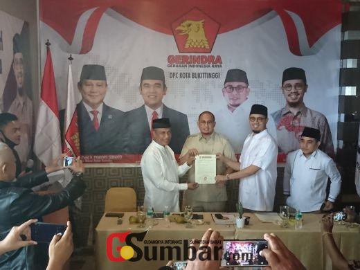 Sah, Erman Safar Pimpin DPC Partai Gerindra Bukittinggi