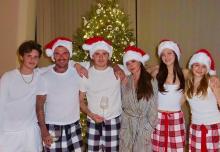 David Beckham Sambut Natal dengan Foto Kemesraan bareng Keluarga di Miami