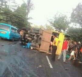 Menyedihkan, Satu keluarga Ini Tewas Digilas Truck di Padang Tarok Baso