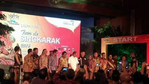 Kabupatan Dharmasraya Ambil Bagian dalam Tour de Singkarak 2016