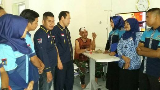 Terluka, Tentara Penantang Copet di Kota Padang Dapat Simpatisan dan Kunjungan Berbagai Pihak
