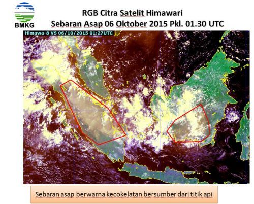 Ternyata Sebaran Titik Panas Pulau Sumatera Pengaruhi Kondisi Kabut Asap di Sumbar