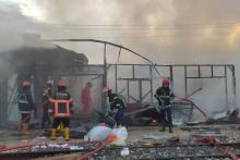 Lima Bangunan Rusak Berat Akibat Kebakaran di Padang