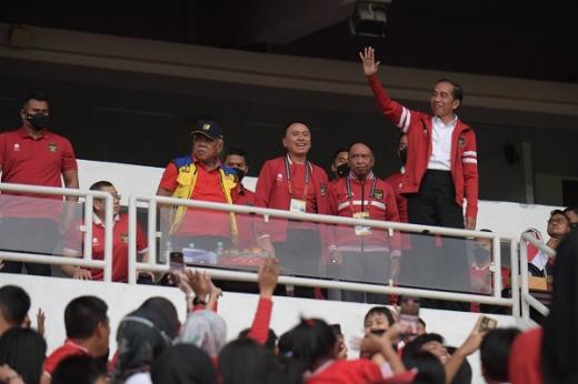 Presiden Jokowi Nilai Permainan Timnas Indonesia Luar Biasa