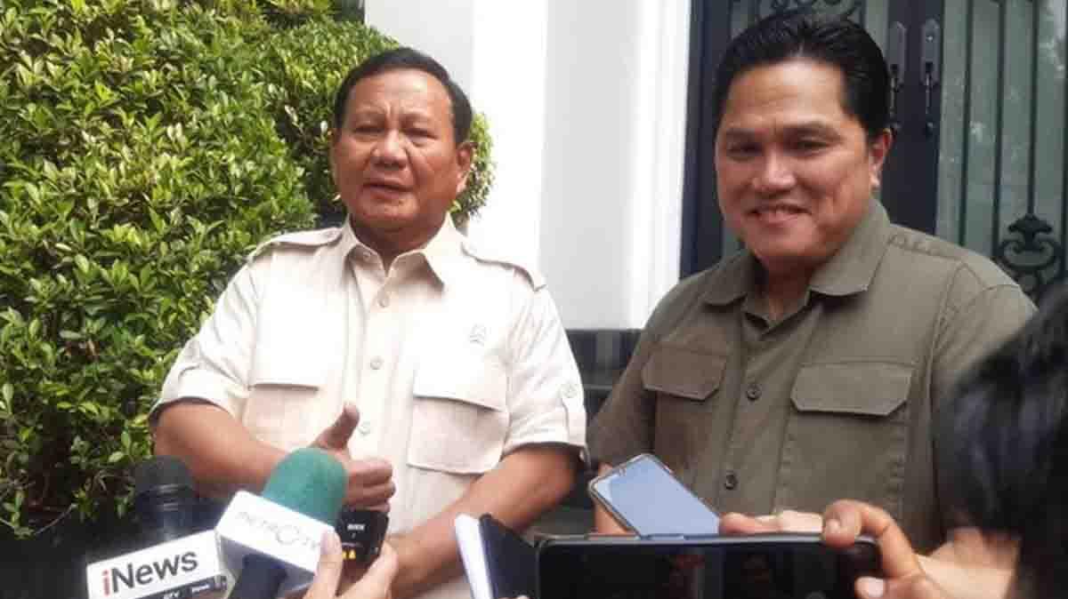 Walau Tak Jadi Cawapres, Erick Thohir: Saya Support Pak Prabowo